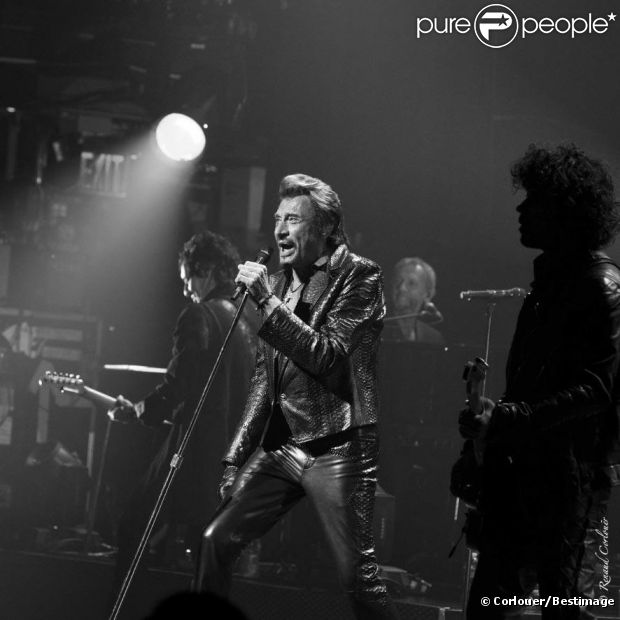 EXCLU : Johnny Hallyday en concert au Beacon Theatre à New York, le 7 octobre 2012.
