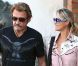 Johnny Hallyday et Laeticia à Los Angeles, le 27 septembre 2012.