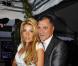 Jean-Marie Bigard et Lola après leur mariage religieux, au Café Barge, à Paris. Le 3 septembre 2011.