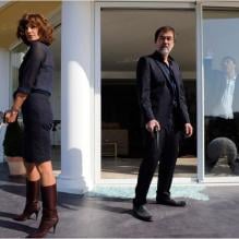 Olivier Marchal et Ingrid Chauvin dans le téléfilm <em>On se quitte plus</em> diffusé par TF1, le 8 octobre 2012.