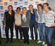 Une partie de l'équipe féminine du PSG lors de la soirée de lancement du Playstation Foot 5 au bar Le Players le 9 octobre 2012 à Paris