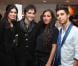  Johanna Souffran, Mikelangelo Loconte, Lola Petit et Yann Abezis lors de la soirée d'inauguration du Janally Paris - One Shot, un nouveau concept store à Paris, le 10 octobre 2012 