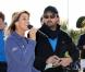 Henri Leconte et Nathalie Simon lors du Trophée Novotel des Personnalités qui se disputait sur l'Albatros au Grand National à Saint-Quentin-en-Yvelines les 12 et 13 octobre 2012