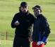 Henri Leconte et Jean-Baptise Lucien lors du Trophée Novotel des Personnalités qui se disputait sur l'Albatros au Grand National à Saint-Quentin-en-Yvelines les 12 et 13 octobre 2012