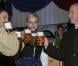 Le prince Albert de Monaco, parrain de l'événement, et la princesse Charlene de Monaco inauguraient dimanche 14 octobre 2012 la 7e édition de l'Oktoberfest en principauté, au Café de Paris et en habits traditionnels bavarois.