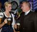 Le prince Albert de Monaco, parrain de l'événement, et la princesse Charlene de Monaco inauguraient dimanche 14 octobre 2012 la 7e édition de l'Oktoberfest en principauté, au Café de Paris et en habits traditionnels bavarois.
