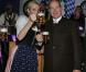 Le prince Albert de Monaco, parrain de l'événement, et la princesse Charlene de Monaco inauguraient dimanche 14 octobre 2012 la 7e édition de l'Oktoberfest en principauté, au Café de Paris et en habits traditionnels bavarois.