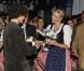 Le prince Albert de Monaco, parrain de l'événement, et la princesse Charlene de Monaco inauguraient dimanche 14 octobre 2012 la 7e édition de l'Oktoberfest en principauté, au Café de Paris et en habits traditionnels bavarois.
