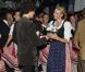 Le prince Albert de Monaco, parrain de l'événement, et la princesse Charlene de Monaco inauguraient dimanche 14 octobre 2012 la 7e édition de l'Oktoberfest en principauté, au Café de Paris et en habits traditionnels bavarois.