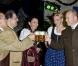 La princesse Charlene de Monaco a levé sa chope avec le prince Albert, parrain de l'événement, lors de l'inauguration de la 7e Oktoberfest de Monaco, le 14 octobre 2012 au Café de Paris.
