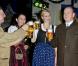 La princesse Charlene de Monaco a levé sa chope avec le prince Albert, parrain de l'événement, lors de l'inauguration de la 7e Oktoberfest de Monaco, le 14 octobre 2012 au Café de Paris.