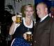La princesse Charlene de Monaco a levé sa chope avec le prince Albert, parrain de l'événement, lors de l'inauguration de la 7e Oktoberfest de Monaco, le 14 octobre 2012 au Café de Paris.