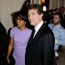 Audrey Pulvar et Arnaud Montebourg le 18 janvier 2012.