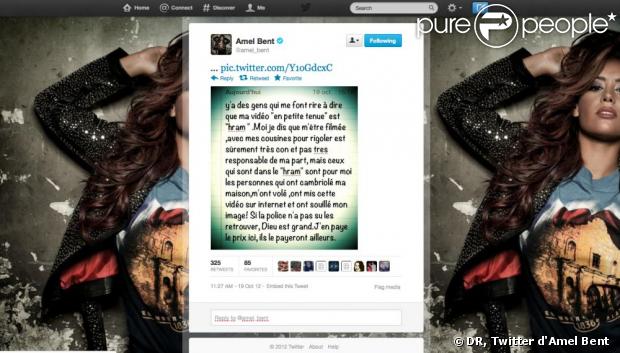Twitter officiel d'Amel Bent