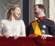 Après leur union religieuse, le prince Guillaume et son épouse Stéphanie de Lannoy se sont présentés au balcon du palais grand-ducal devant les Luxembourgeois et se sont embrassés, le 20 octobre 2012.
