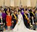 Mariage du prince Guillaume et son épouse Stéphanie de Lannoy, au palais grand-ducal après la cérémonie religieuse, à Luxembourg, le 20 octobre 2012.