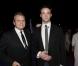 Jean-Charles de Castelbajac et son Louis-Marie au Bal Jaune, organisé par la Fondation d'Entreprise Ricard à l'occasion de la FIAC, à Paris, le 19 octobre 2012.