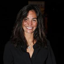 Inés Sastre au Bal Jaune, organisé par la Fondation d'Entreprise Ricard à l'occasion de la FIAC, à Paris, le 19 octobre 2012.