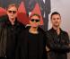 Martin Gore, Dave Gahan et Andy Fletcher de Depeche Mode en conférence de presse à Paris, le 23 octobre 2012.