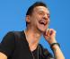 Dave Gahan de Depeche Mode en conférence de presse à Paris, le 23 octobre 2012.