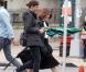 Vanessa Paradis sur le tournage du film Fading Gigolo à New York le 25 octobre 2012