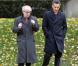 Woody Allen et John Turturro sur le tournage du film Fading Gigolo à New York le 25 octobre 2012
