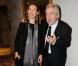 Carole Bouquet et Pierre Arditi, convives de luxe au Dîner de gala de l'Association des sommeliers à l'hôtel  Westin   Vendôme  le 29 octobre 2012.