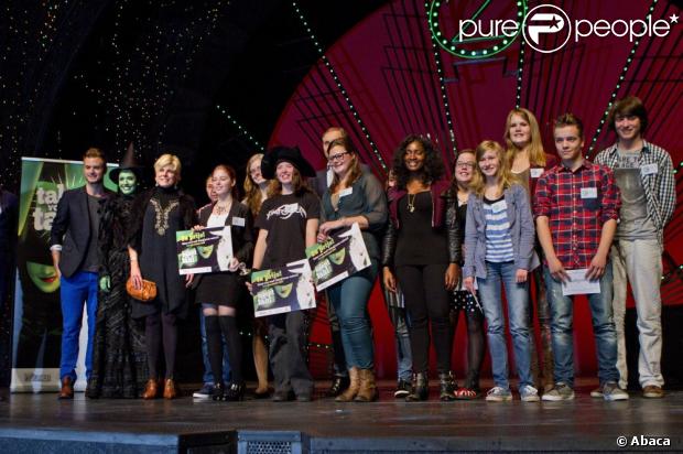 La princesse Laurentien des Pays-Bas lors de la cérémonie de remise de prix du concours Talent door Taal, le 30 octobre 2012 au Circustheater de La Haye.