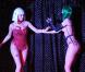 Kelly Brook en body rouge passion lors de son show  Forever Crazy  avec le Crazy Horse à Londres, le 1er novembre 2012.