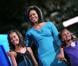 Sasha et Malia Obama à Denver en 2008 lors de la campagne électorale de leur père Barack Obama