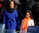 Sasha et Malia Obama, encore enfants, lors de l'investiture de leur papa Barack Obama le 20 janvier 2009