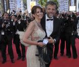 Muriel Cousin et Stéphane Guillon à Cannes, le 19 mai 2012.