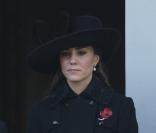 Kate Middleton lors des commemorations du 11 novembre à Londres au Cenotaph de Whitehall