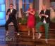 PSY, Britney Spears et Ellen DeGeneres sur le plateau du  Ellen DeGeneres   Show , sur l'a chaîne NBC, septembre 2012.