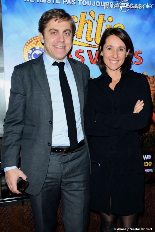 Frédérid de Vincelles et Alexia Laroche-Joubert lors de la conférence de presse pour "Les Ch'tis à Las Vegas" à L'Elysée Lounge, à Paris, le 13 décembre 2012.