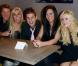 Charles, Arthur, Tressia, Laura, Hillary, Vincent, Harmonie, Ryan, Gaëlle et Alexandre lors de la conférence de presse pour "Les Ch'tis à Las Vegas" à L'Elysée Lounge, à Paris, le 13 décembre 2012.