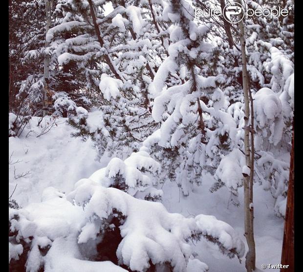 Mariah Carey a posté sur Twitter des photos de ses enfants, de son chéri et de ses vacances à Aspen. Photo postée en décembre 2012.
