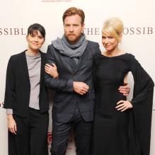 Maria Belon, Ewan McGregor et Naomi Watts lors de l'avant-première britannique de The Impossible au BFI Imax de Londres, le 19 novembre 2012.