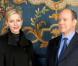 Le prince Albert II de Monaco lors de ses voeux à ses compatriotes pour le Nouvel An 2013. La princesse Charlene a conclu l'allocution.