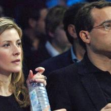 Elisabeth Bost et Jean-Luc Delarue à Paris, le 2 décembre 2006.