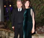 Jean-Paul Gaultier et Valérie Lemercier arrivent au pavillon d'Armenonville pour assister au 11e Dîner de la Mode contre le Sida. Paris le 24 Janvier 2013.