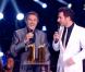 Michaël Youn et José Garcia remettent un prix lors des 14ème NRJ Music Awards, le 26 janvier 2013 en direct de Cannes. (A partir de la 15ème minute)