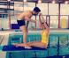Laury Thilleman et son coach pour Splash, le grand plongeon sur TF1 - photo postée sur le Twitter de Laury