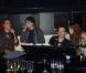 Amel Bent, Jean-Louis Aubert et Garou à l'after-show des Enfoirés qui s'est déroulée dans une chaude ambiance Chez Castel, à Paris, le 28 janvier 2012.