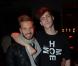 M. Pokora et Jean-Baptiste Maunier à l'after-show des Enfoirés qui s'est déroulée dans une chaude ambiance Chez Castel, à Paris, le 28 janvier 2012.
