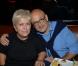Mimie Mathy et son époux Benoist Gérard à l'after-show des Enfoirés qui s'est déroulée dans une chaude ambiance Chez Castel, à Paris, le 28 janvier 2012.