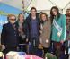 Bernadette, Clément Lefert, Lorie et Marine Lorphelin lors de la grande fête des Pièces Jaunes, le samedi 9 février 2013 à Nice.