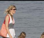 Laura Dern et les enfants à Malibu