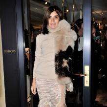 Carine Roitfeld assiste à l'inauguration de la boutique Tom Ford dans le Ier arrondissement de Paris. Le 1er mars 2013.
