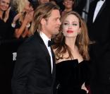 Brad Pitt et Angelina Jolie lors de la cérémonie des Oscars 2012